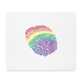 Empreinte digitale LGBTQ - Tapis de souris (format paysage) - blanc - Devant