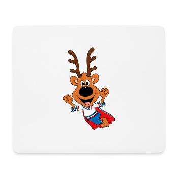 REH - SUPERHELD - TIER - TIERISCH - KIND - BABY - Mousepad (Querformat) - Weiß - Vorne