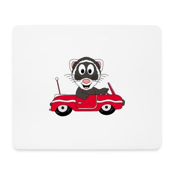FRETTCHEN - AUTO - AUTOFAHRER - TIER - FUN - Mousepad (Querformat) - Weiß - Vorne