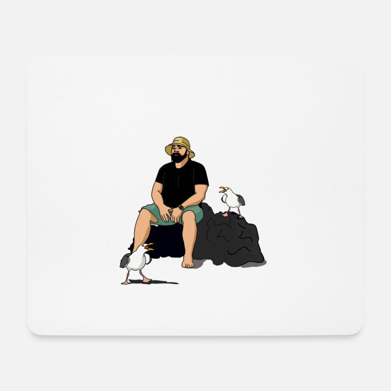 Listen to the nature - Mousepad (Querformat) - Weiß