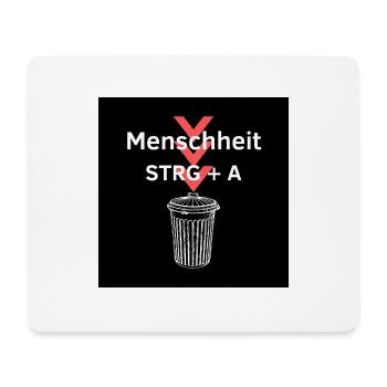 Zukunft der Menschheit - Mousepad (Querformat) - Weiß - Vorne