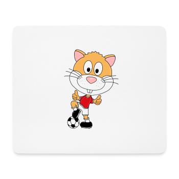 HAMSTER - FUßBALL - SPORT - TIER - KIND - BABY - Mousepad (Querformat) - Weiß - Vorne