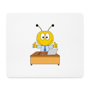 FLEIßIGES BIENCHEN - BIENE - ARBEIT - BERUF - JOB - Mousepad (Querformat) - Weiß - Vorne