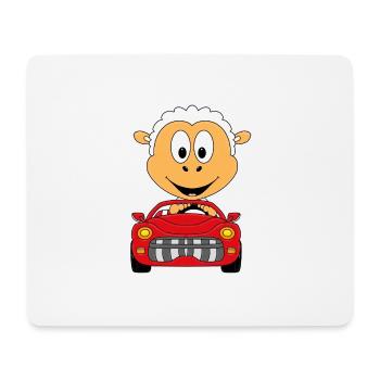SCHAF - AUTO - OLDTIMER - AUTOMOBIL - MOTORSPORT - Mousepad (Querformat) - Weiß - Vorne
