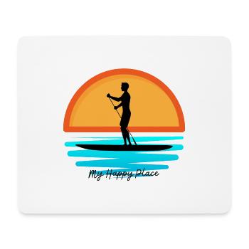 SUP - My Happy Place - Mouse Pad (horizontal) - white - Front