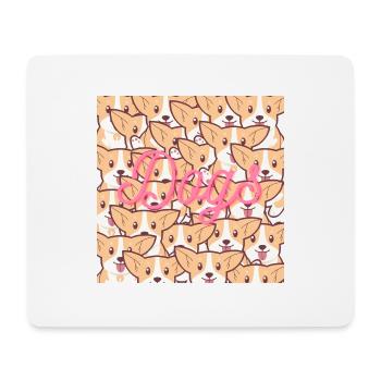 Chiens - Tapis de souris (format paysage) - blanc - Devant