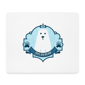 Eisbär - Mousepad (Querformat) - Weiß - Vorne