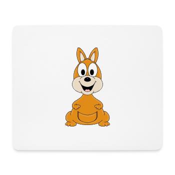KÄNGURU - TIER - AUSTRALIEN - KINDER - BABY - Mousepad (Querformat) - Weiß - Vorne