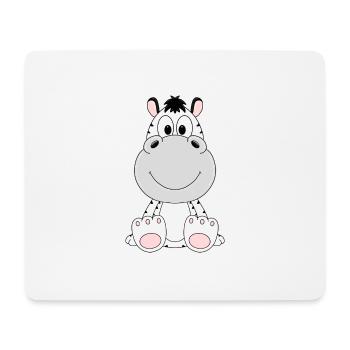 ZEBRA - TIER - KINDER - BABY - ZOO - Mousepad (Querformat) - Weiß - Vorne