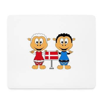 SCHAFE - DÄNEMARK - SHAKA - SURFER - KITER - LIEBE - Mousepad (Querformat) - Weiß - Vorne