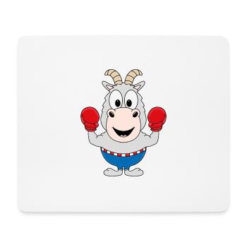 BOXER - ZIEGE - BOXEN - SPORT - TIERISCH - Mousepad (Querformat) - Weiß - Vorne