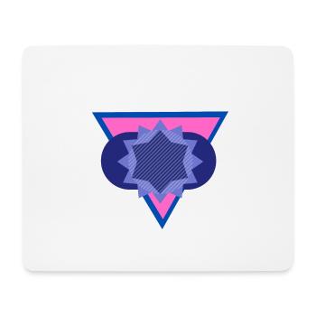 trianglecirclestar - Mousepad (Querformat) - Weiß - Vorne