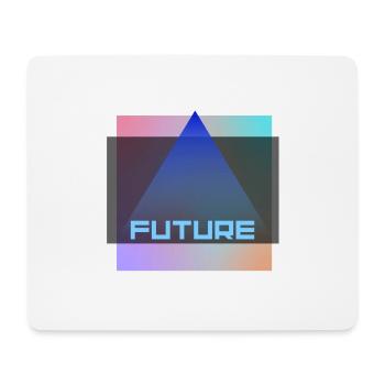 future - Mousepad (Querformat) - Weiß - Vorne