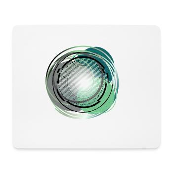 cyber mandala - Mousepad (Querformat) - Weiß - Vorne