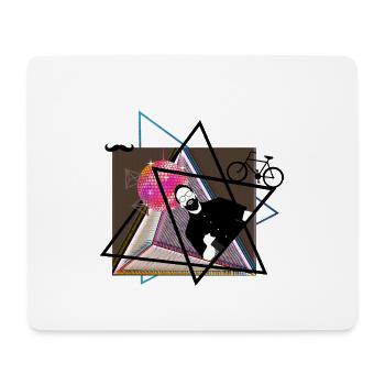 hipster party - Mousepad (Querformat) - Weiß - Vorne