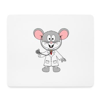 MAUS - ARZT - TIER - KINDER - BABY - Mousepad (Querformat) - Weiß - Vorne