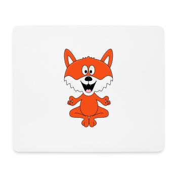 YOGA - PILATES - FUCHS - TIER - KINDER - BABY - Mousepad (Querformat) - Weiß - Vorne