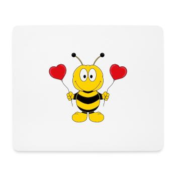 BIENE - LIEBE - LOVE - TIER - KINDER - BABY - Mousepad (Querformat) - Weiß - Vorne