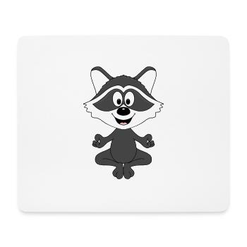 PILATES - YOGA - WASCHBÄR - TIER - KINDER - BABY - Mousepad (Querformat) - Weiß - Vorne