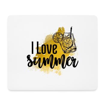 I love summer - Tapis de souris (format paysage) - blanc - Devant