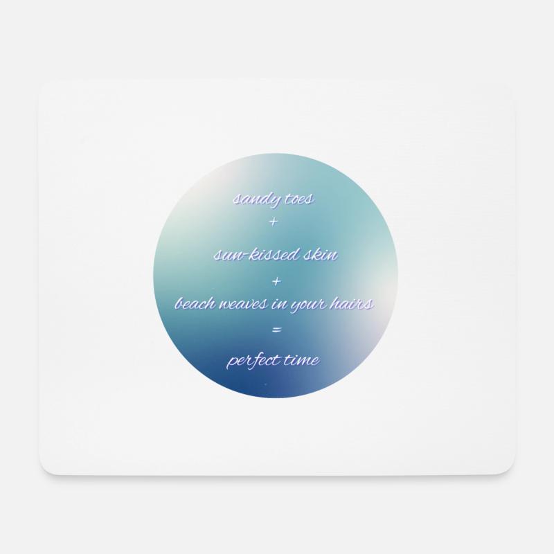 perfect time - Mouse Pad (horizontal) - white