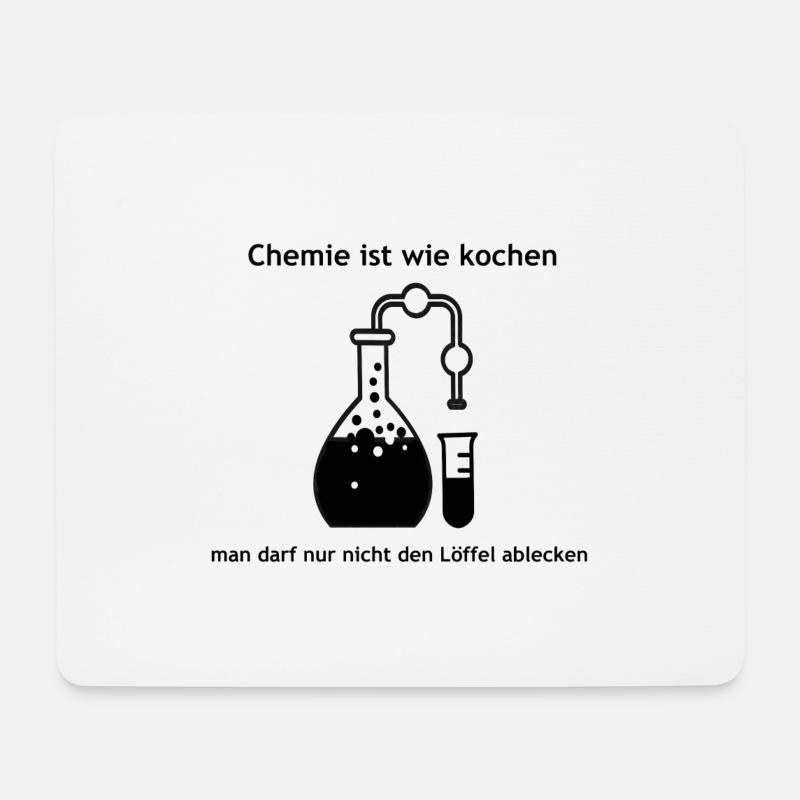 Nerd T-shirt Chemie kochen - Mousepad (Querformat) - Weiß