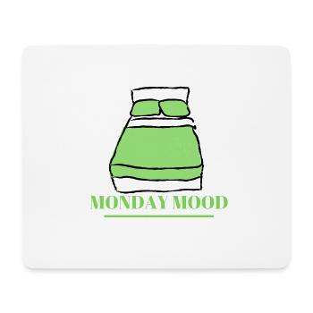 MONDAY MOOD - Mousepad (Querformat) - Weiß - Vorne