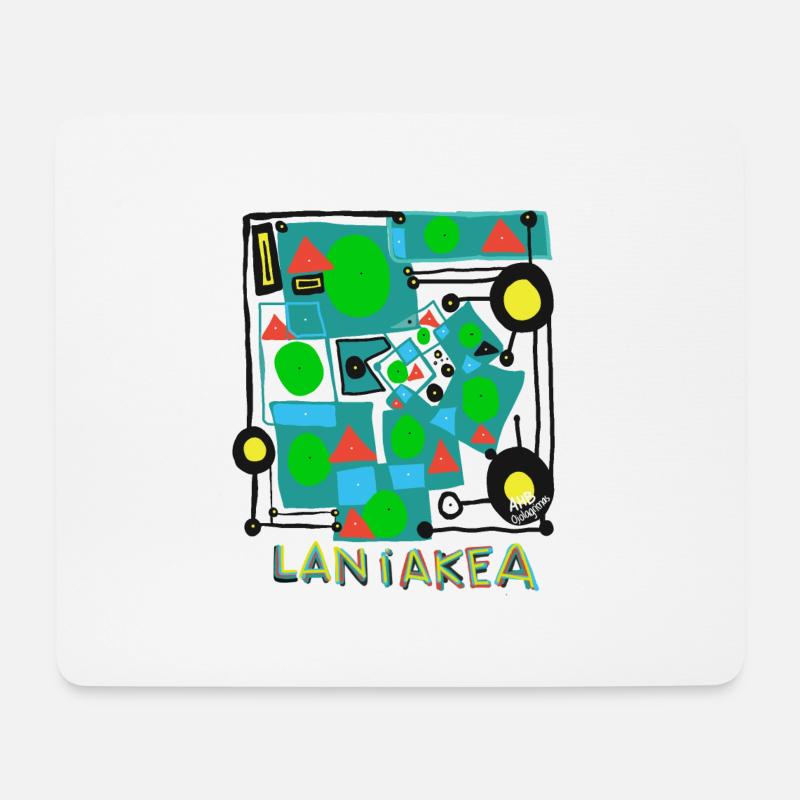 LANIAKEA v.Verbessert - Mousepad (Querformat) - Weiß