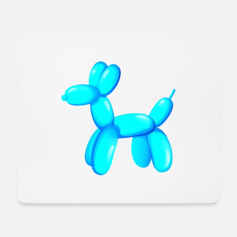 Hundeball - Mousepad (Querformat) - Weiß