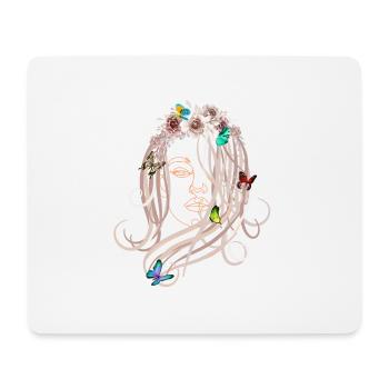 butterfly kisses - Mouse Pad (horizontal) - white - Front