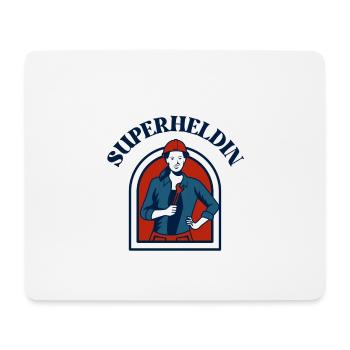 SUPERHELDIN - Mousepad (Querformat) - Weiß - Vorne