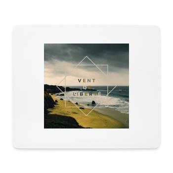 Vent de Liberté / Paysage / Plage / Mer - Tapis de souris (format paysage) - blanc - Devant