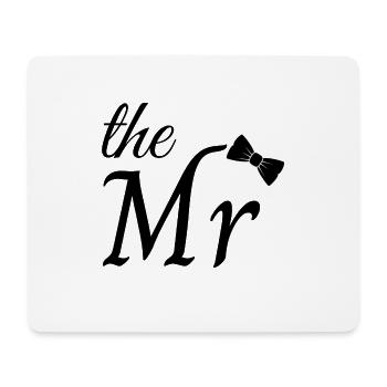the Mr - Tapis de souris (format paysage) - blanc - Devant