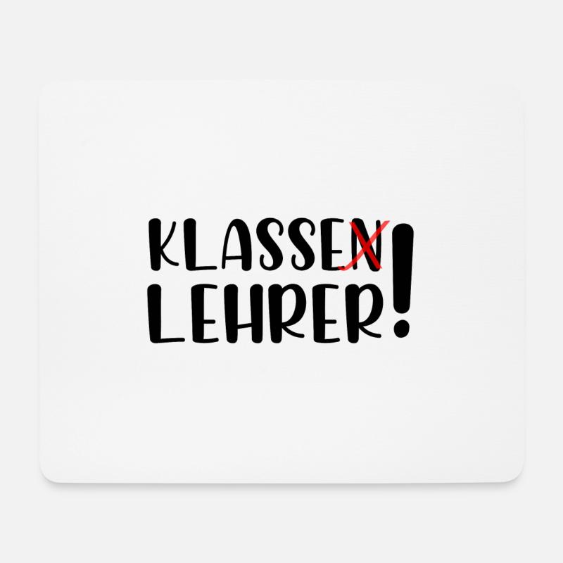 Klasse Lehrer - Mousepad (Querformat) - Weiß