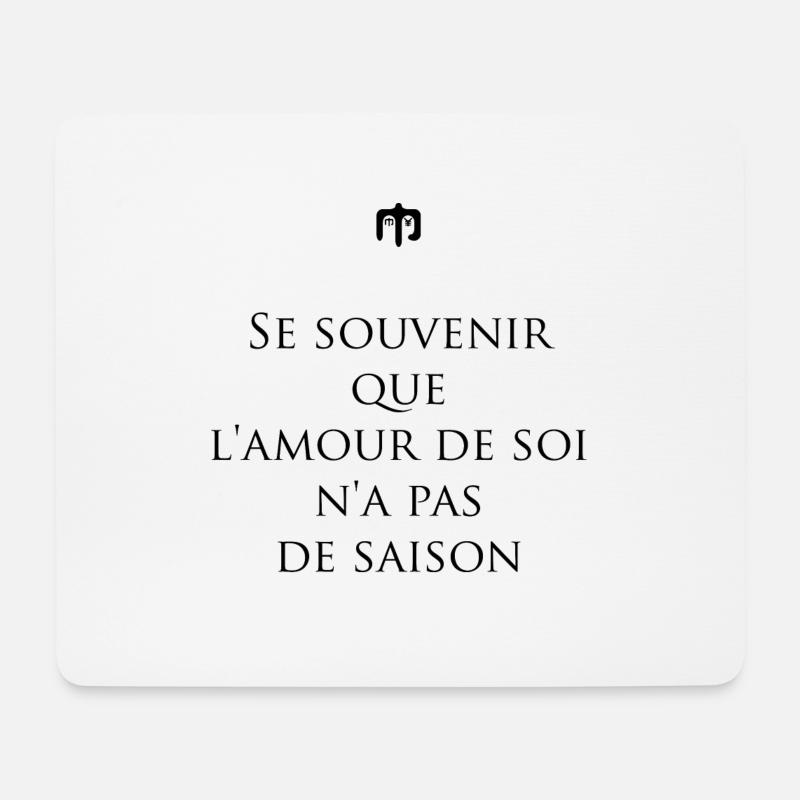 amourdesoi - Tapis de souris (format paysage) - blanc