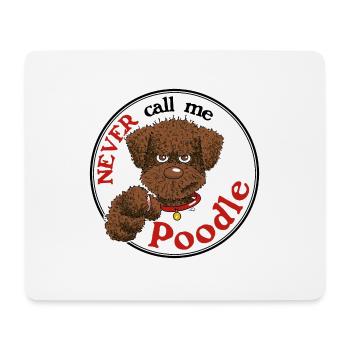 Poodle1 3 - Mouse Pad (horizontal) - white - Front