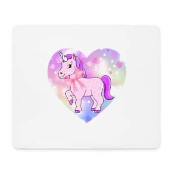 Einhorn - Mousepad (Querformat) - Weiß - Vorne