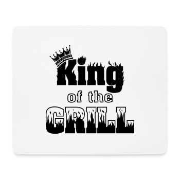 Roi du Grill - Tapis de souris (format paysage) - blanc - Devant