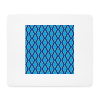 motif de diamant - Tapis de souris (format paysage) - blanc - Devant
