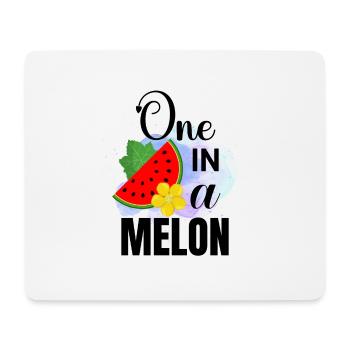 Un dans un melon - Tapis de souris (format paysage) - blanc - Devant
