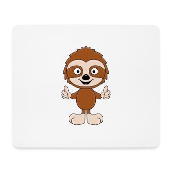 FAULTIER - LIKE - LIKEN - MÖGEN - DAUMEN HOCH - Mousepad (Querformat) - Weiß - Vorne
