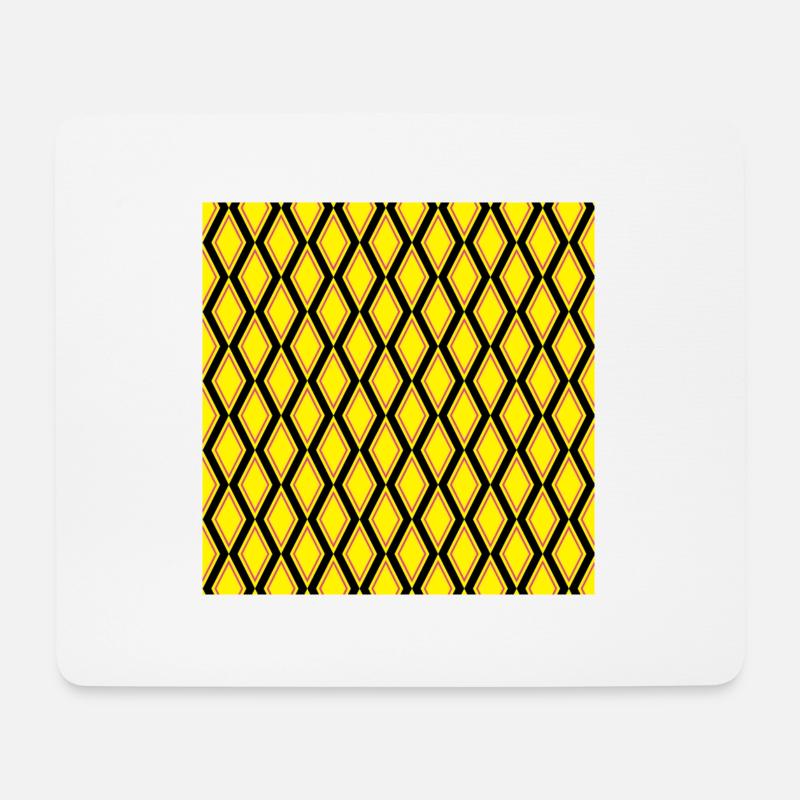 Drachen-Diamantmuster - Mousepad (Querformat) - Weiß