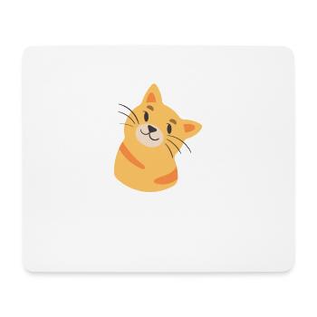 funny meh cat - Mouse Pad (horizontal) - white - Front