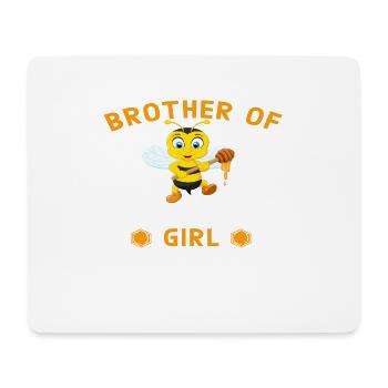 Brother of the Bee Day Girl - Mousepad (Querformat) - Weiß - Vorne