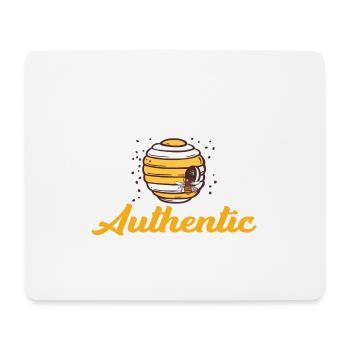 Always be Authentic - Mousepad (Querformat) - Weiß - Vorne
