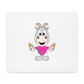 ZIEGE - BABY - KINDER - GEBURT - FLÄSCHCHEN - Mousepad (Querformat) - Weiß - Vorne