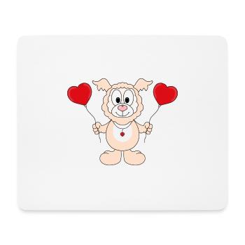 LUFTBALLONS - LIEBE - LAMA - ALPAKA - TIERISCH - Mousepad (Querformat) - Weiß - Vorne