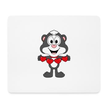 STINKTIER - LIEBE - HERZEN - VERLIEBT - TIERISCH - Mousepad (Querformat) - Weiß - Vorne