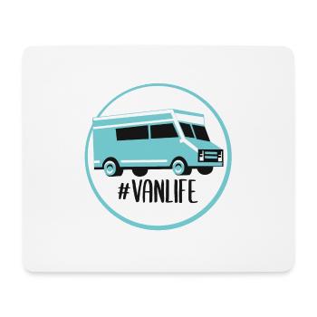 Wohnmobil Camper Wohnwagen Van RV Van Life - Mousepad (Querformat) - Weiß - Vorne