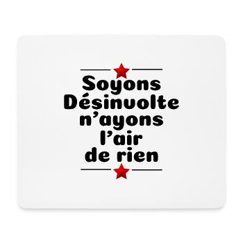 l'air de rien!! - Tapis de souris (format paysage) - blanc - Devant